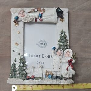 Hobby Lobby Christmas Frame with Santa and Carolers